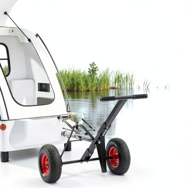 Dithoko Trailer Dolly Black 1000 LBS Steel Frame-1