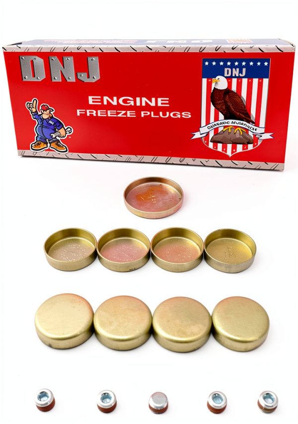 DNJ Brass Freeze Plug Set for V8 Engines 6.2L-6.5L-0