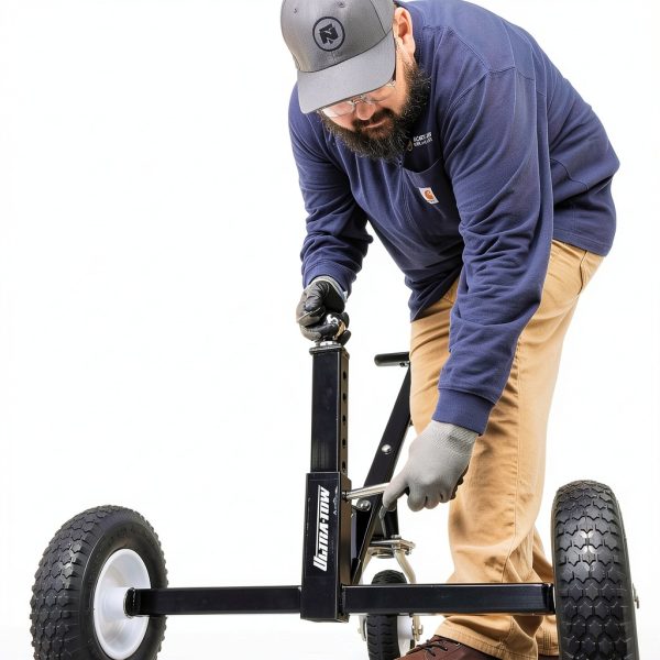 Ultra-Tow 3-Wheel Trailer Dolly Black Alloy Steel-7