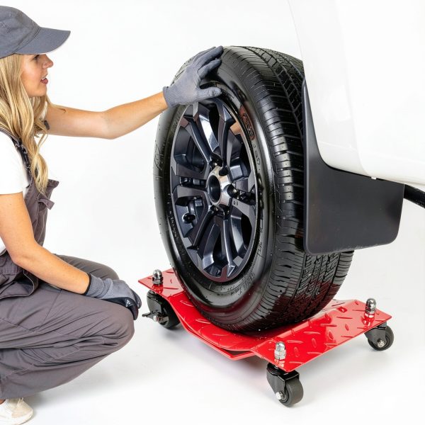 TROPOW Red Alloy Steel Trailer Dolly Heavy Duty-4