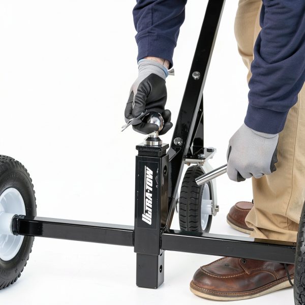 Ultra-Tow 3-Wheel Trailer Dolly Black Alloy Steel-5