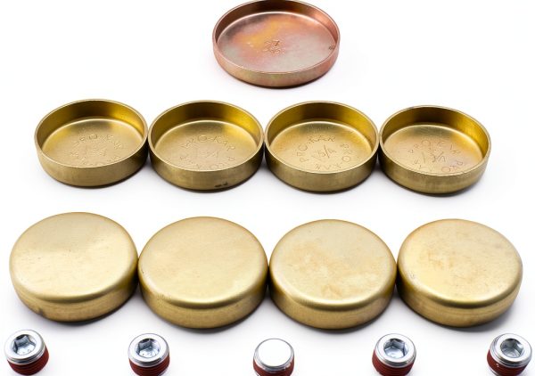 DNJ Brass Freeze Plug Set for V8 Engines 6.2L-6.5L-1