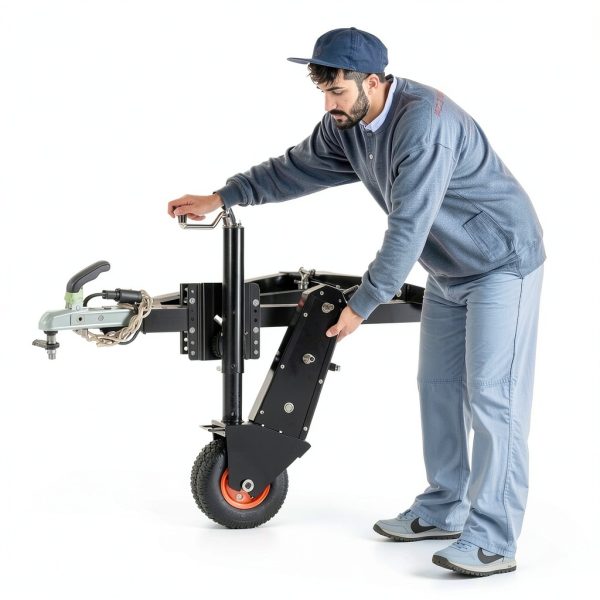 VEVOR 500lb Trailer Dolly Black Carbon Steel-7