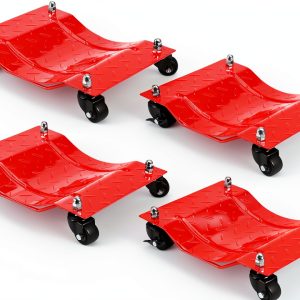 TROPOW Red Alloy Steel Trailer Dolly Heavy Duty-0