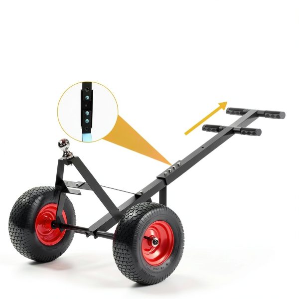 Dithoko Trailer Dolly Black 1000 LBS Steel Frame-3