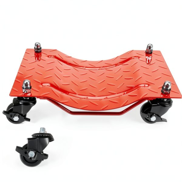 TROPOW Red Alloy Steel Trailer Dolly Heavy Duty-5