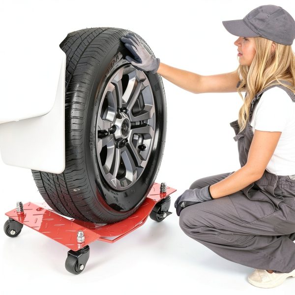 TROPOW Red Alloy Steel Trailer Dolly Heavy Duty-1