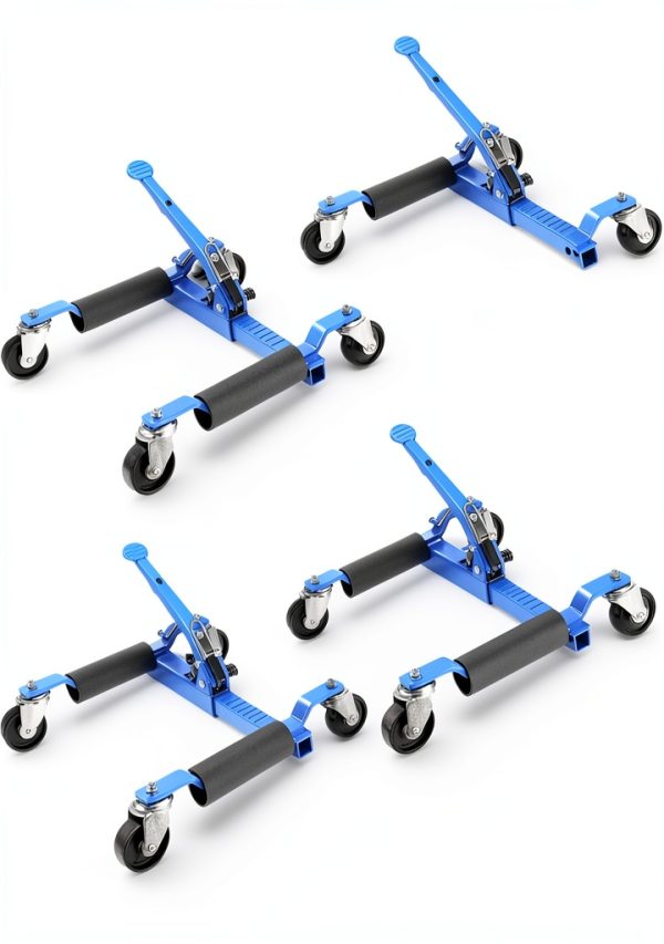 Car Dolly Set of 4 ExploreHorizon – Heavy‑Duty Steel, 1500 lb Capacity-0