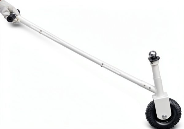 Teinfice Trailer Dolly 3500lb White Heavy‑Duty Steel Hitch-0