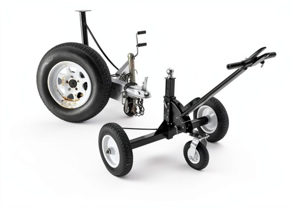Trailer Dolly Tow Tuff Heavy Duty 1000lb Steel Black TMD-1000CATV-3
