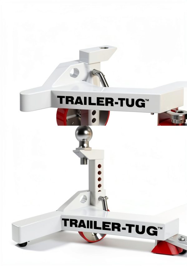 Trailer Tug Compact Alloy Steel Dolly with Polyurethane Wheels TT18001-4