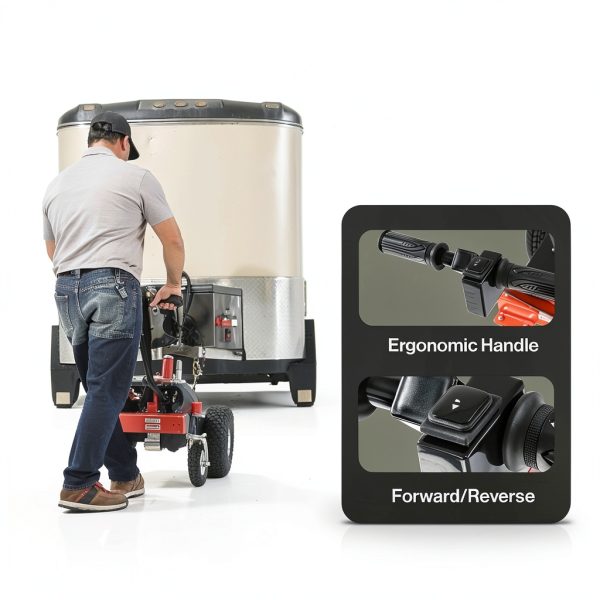 Electric Trailer Dolly SuperHandy 7500 lb Orange Heavy Duty 6 Wheel-8