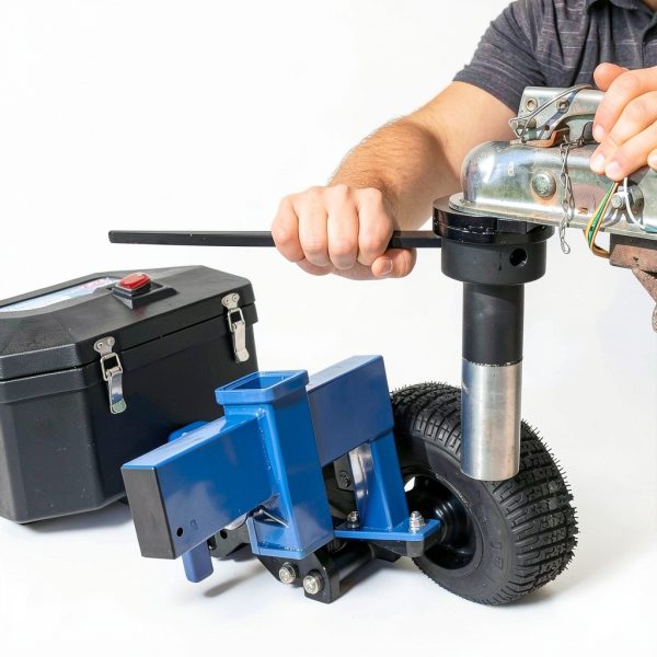 Trailer Dolly Depot 3500 lb Capacity Electric Dolly TDD3500 Blue Black-2