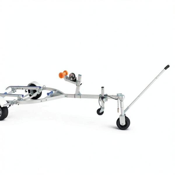 Teinfice Trailer Dolly 3500lb White Heavy‑Duty Steel Hitch-4