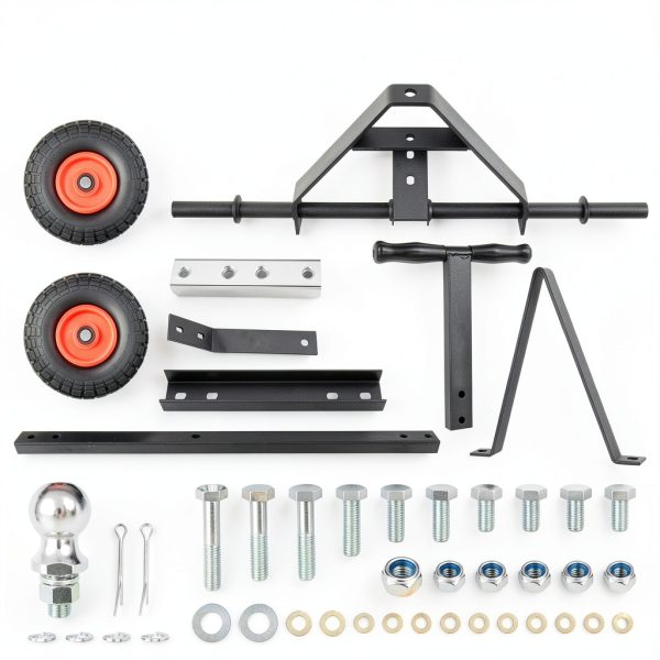 Nilight Trailer Dolly 600lb with 12in Tires and 1-7/8in Hitch-2