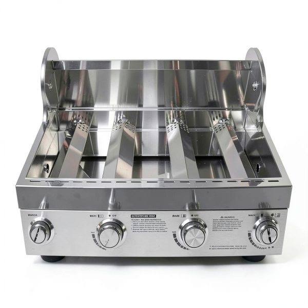 Hisencn Replacement Parts for Kitchen Aid 720-0733 720-0733A 720-0954, Grill Parts for Kitchenaid 4 Burner 740-0781 740-0780 720-0745 720-0745b Gas Grill Burner, Heat Plate and Igniter Electrode Kit-4