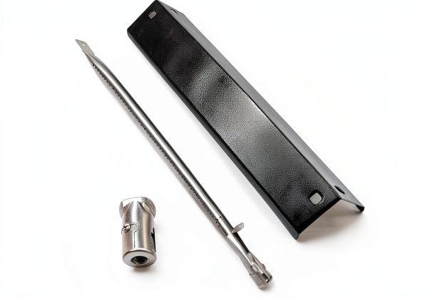 Criditpid Grill Parts for Chargriller 5050, 5650, 3001, 3030, 5072, 3008, 4000, 5252, 5050 Grill Models, Porcelain Steel Heat Plate, Burner Tube, Hanger Bracket, Electronic Igniter.-2