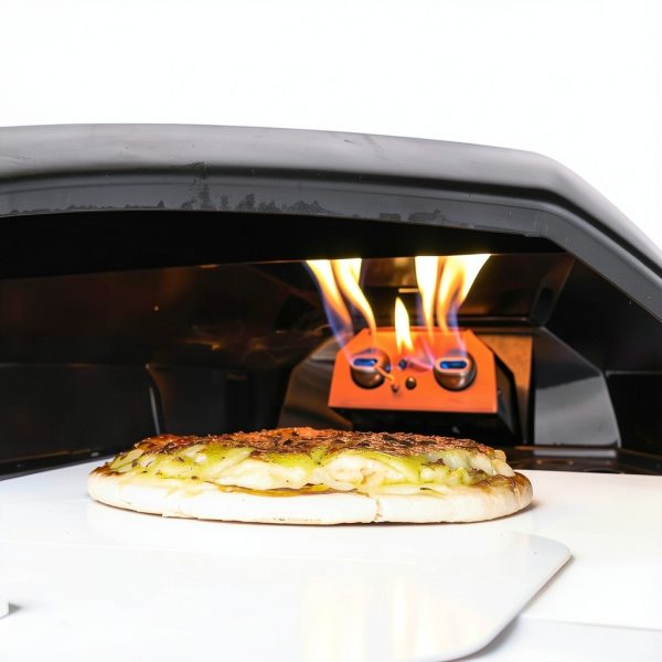 Uniflasy Gas Burner for Karu 16 and Karu 2 Pro Pizza Oven – 28mbar Propane Gas Converter Attachment with 3FT Hose & Valve, Easy Install, Up to 950°F High Heat-2