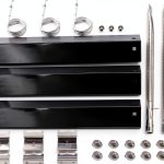 Criditpid Grill Parts for Chargriller 5050, 5650, 3001, 3030, 5072, 3008, 4000, 5252, 5050 Grill Models, Porcelain Steel Heat Plate, Burner Tube, Hanger Bracket, Electronic Igniter.-0