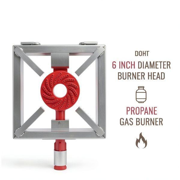 CONCORD 12" THE BLOCK BURNER in Stainless Steel. Single Propane Outdoor Burner. 100,000 BTU Great for Home Brewing, Camping, Tailgating, and More!-3