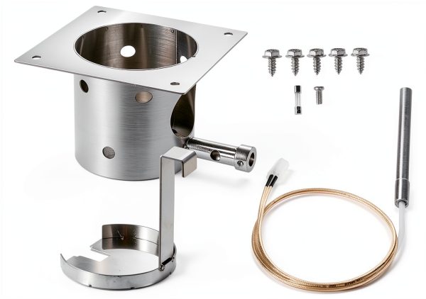 Stainless Steel Fire Burn Pot Kit BBQ-Yummy Grill Burner Ash Remover-0
