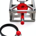 CONCORD 12" THE BLOCK BURNER in Stainless Steel. Single Propane Outdoor Burner. 100,000 BTU Great for Home Brewing, Camping, Tailgating, and More!-0