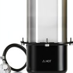 BIG HORN OUTDOORS Propane Gas Burner for BIG HORN OUTDOORS 12 Inch Pizza Oven, Pizza Oven Gas Burner Attachment Includes Gas Regulator and Hose, Pizza Oven Accessories-0