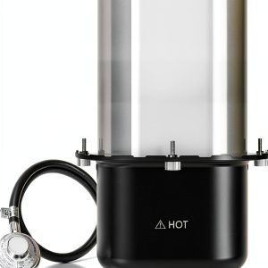 BIG HORN OUTDOORS Propane Gas Burner for BIG HORN OUTDOORS 12 Inch Pizza Oven, Pizza Oven Gas Burner Attachment Includes Gas Regulator and Hose, Pizza Oven Accessories-0
