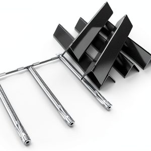 Uniflasy Spirit e310 Grill Parts, 7636 Flavorizer Bars and 69787 Burner Tube Kit for Weber Spirit and Spirit II 300 Series E310 E320 E330 S310 S320 with Front Control, 15.3" Heat Plates & 18" Burners-0