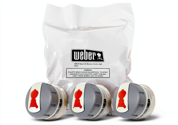 Weber 88848 Gas Grill Burner Knobs 3 Pack Genesis 2011-2016-0