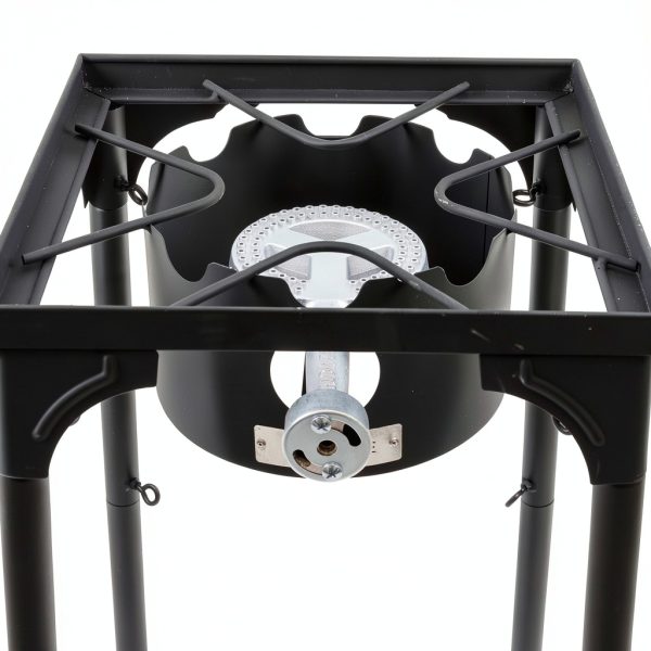 Propane Single Burner Camp Stove GasOne B-3000H-15 Red QCC Regulator-3