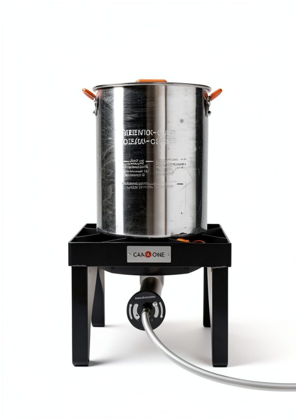 GasOne 200K BTU Propane Burner – Heavy-Duty Propane Stove – Outdoor Burner with Adjustable 0-20Psi Regulator and Steel Braided Hose – Ideal for Home Brewing, Turkey Fry-6